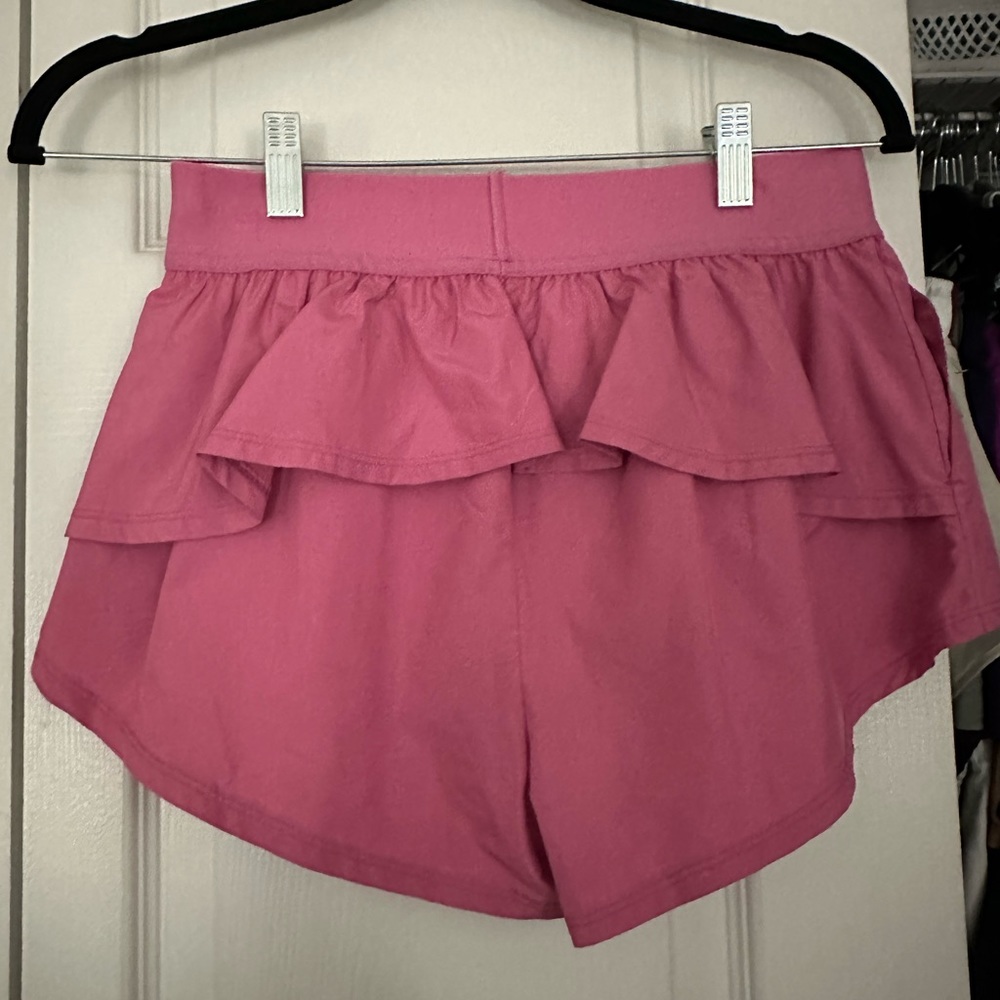 Free People Ruffle Running Shorts